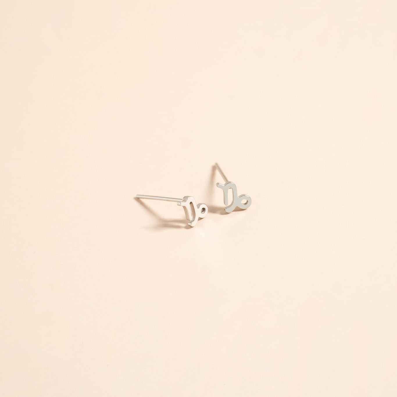 18K Gold PVD Stainless Steel Zodiac Stud Earrings / ERJ0059