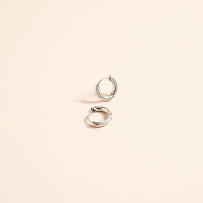 18K Gold PVD Stainless Steel Minimalist Thin Huggie Earrings / ERJ0046