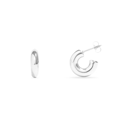18K Gold PVD Stainless Steel Chunky Huggie Hoop Earring / ERJ0047