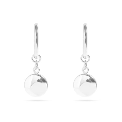 18K Gold PVD Stainless Steel Circle Coin Pendant Earrings / ERJ0049