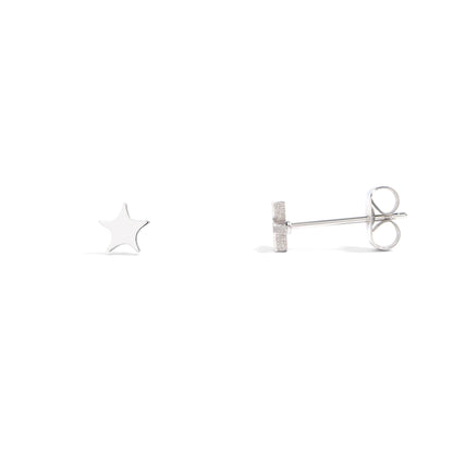 18K Gold PVD Stainless Steel Star Stud Earrings / ERJ0055