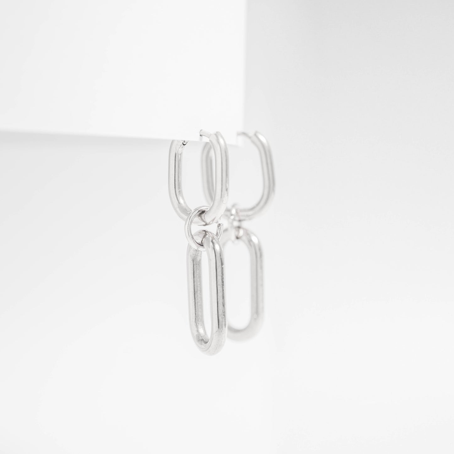 18K Gold PVD Stainless Steel Convertible Huggie Earrings / ERJ0062