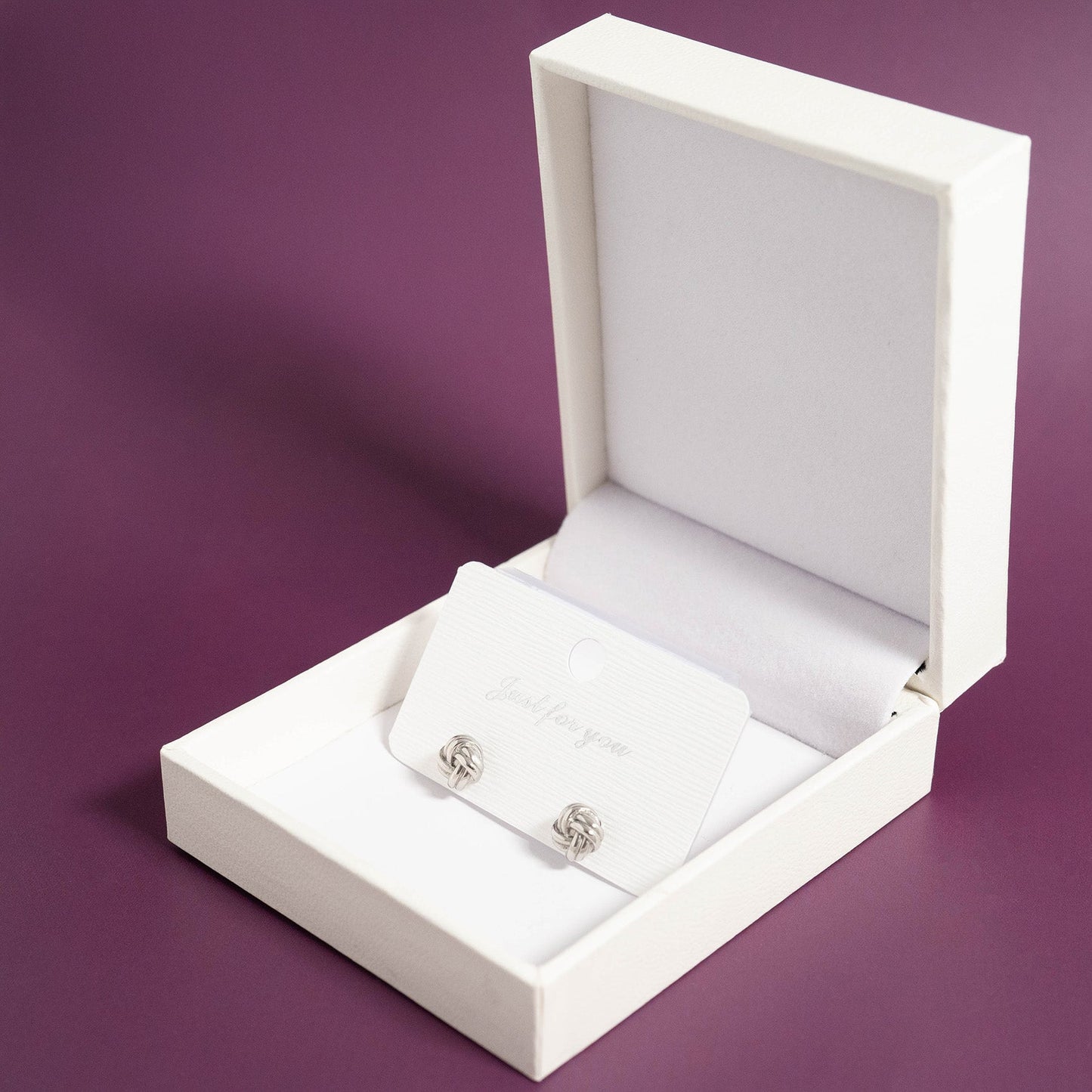 18K Gold PVD Stainless Steel Knot Stud Earrings / ERJ0077