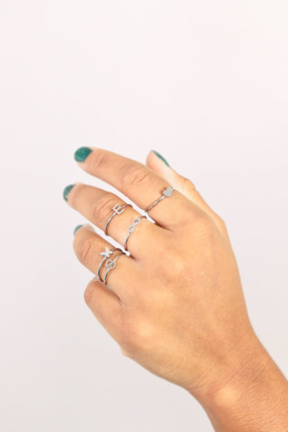 Stainless Steel Initial Stacking Rings N-Z / ZRJ9020