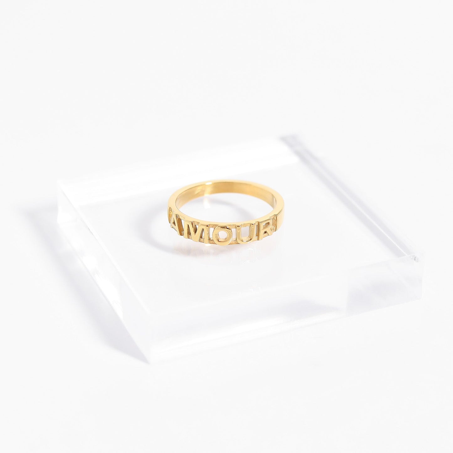 18K Gold PVD Stainless Steel Amour Stacking Ring / KSS0009