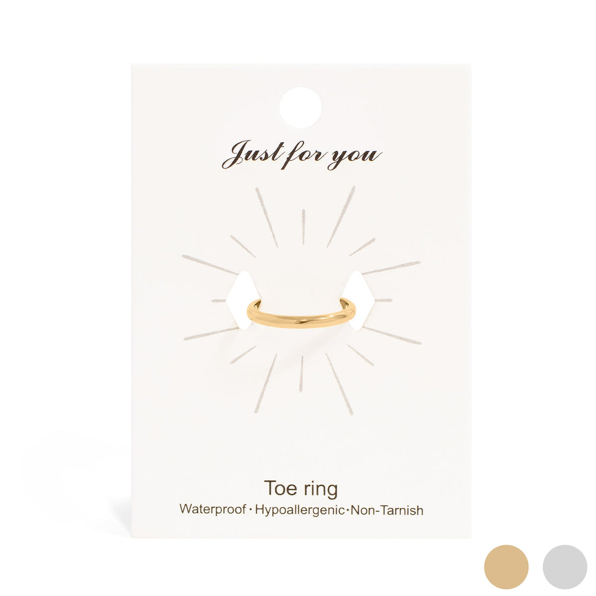 18K Gold PVD Stainless Steel Toe Ring / KSS0015