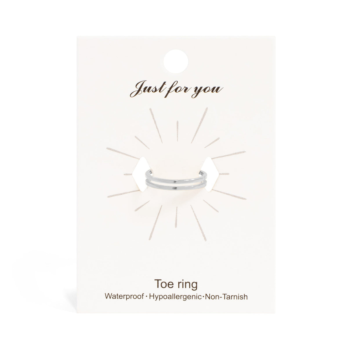 18K Gold PVD Stainless Steel Double Toe Ring / KSS0016