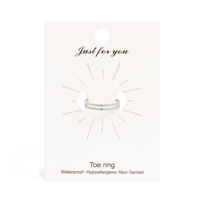 18K Gold PVD Stainless Steel Double Toe Ring / KSS0016