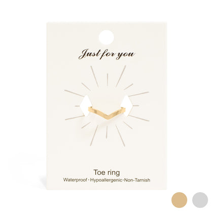 18K Gold PVD Stainless Steel Point Toe Ring / KSS0020