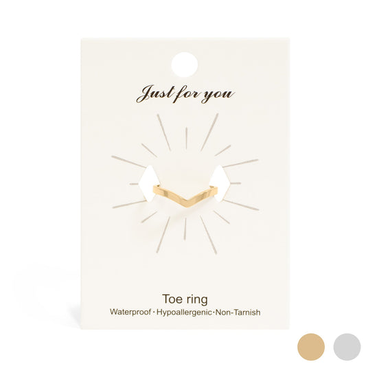 18K Gold PVD Stainless Steel Point Toe Ring / KSS0020