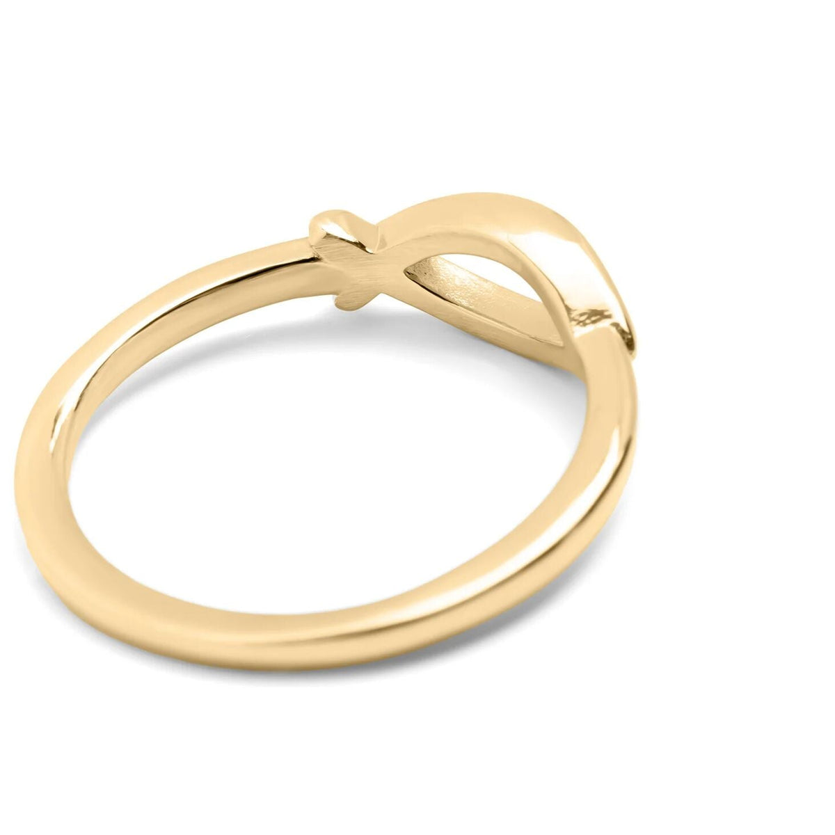 18K Gold PVD Stainless Steel Fish Stacking Ring / KSS0028