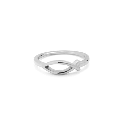 18K Gold PVD Stainless Steel Fish Stacking Ring / KSS0028