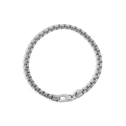 18K Gold PVD Stainless Steel Chain Metal Clasp Bracelet / MJD0006