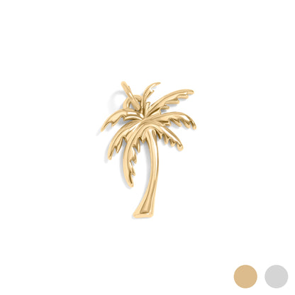 18K Gold PVD Stainless Steel Palm Tree Charm / PDL0271