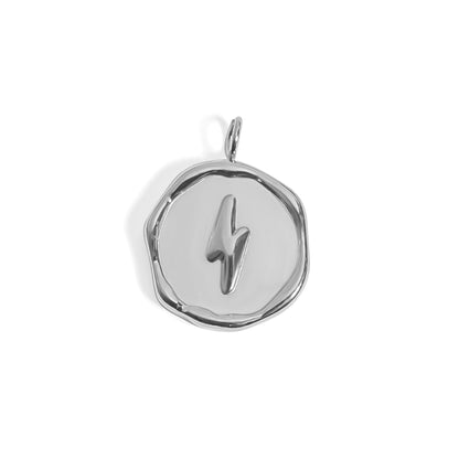 18K Gold PVD Stainless Steel Lightning Bolt Pendant / PDL0301