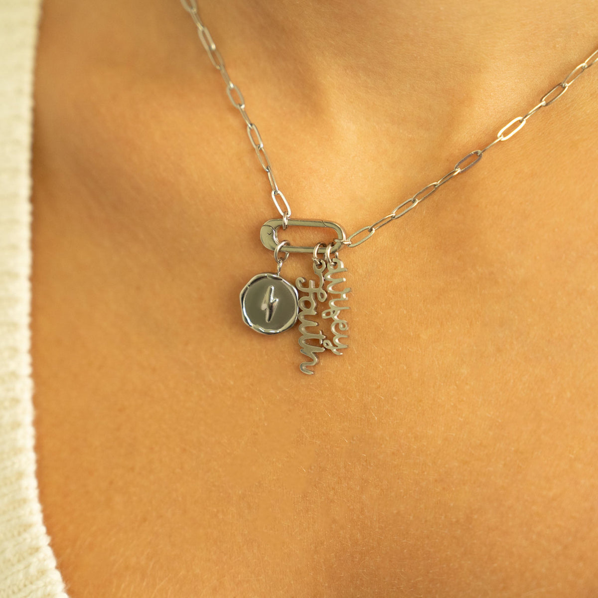 18K Gold PVD Stainless Steel Wifey Charm / PDL0322