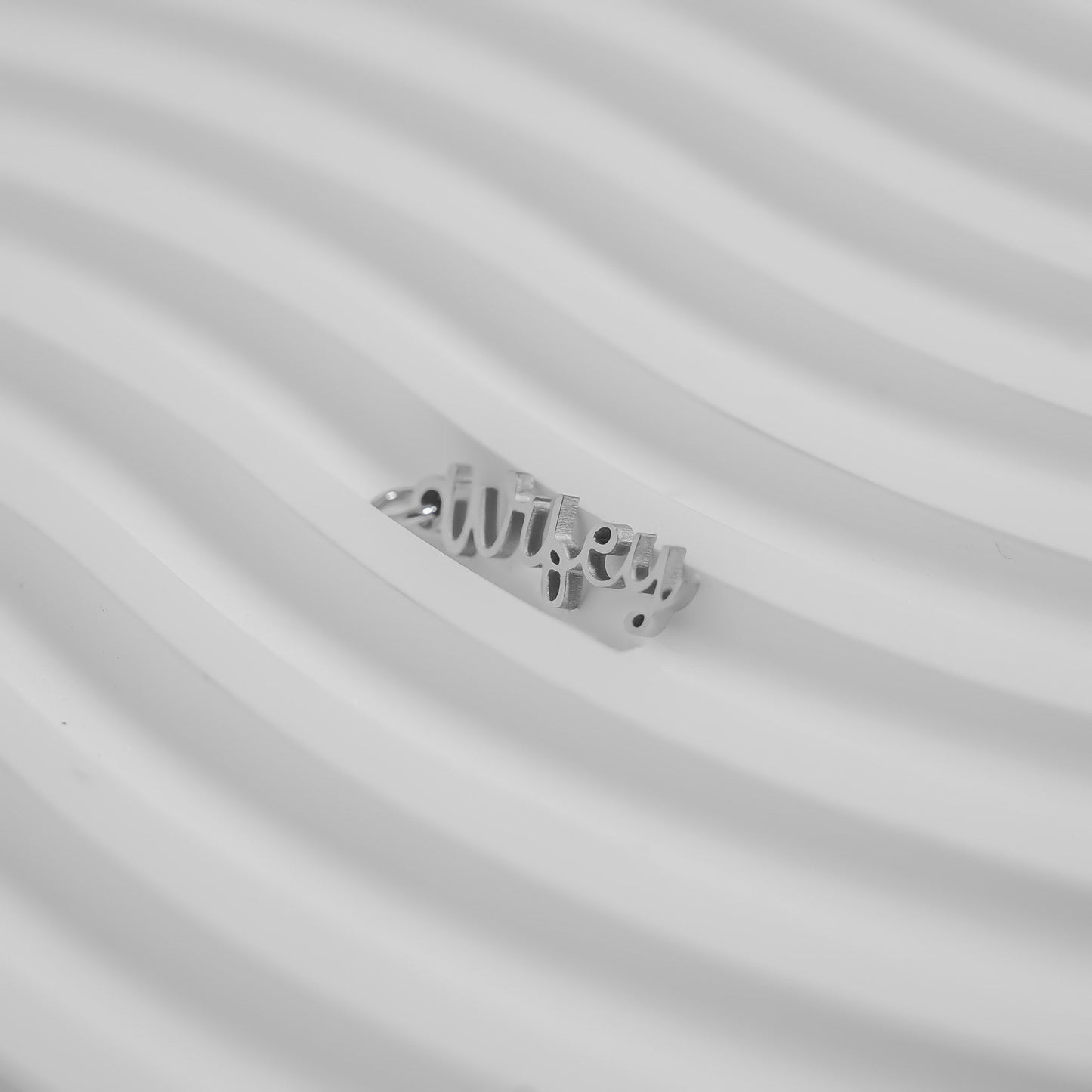 18K Gold PVD Stainless Steel Wifey Charm / PDL0322