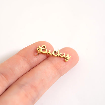 18K Gold PVD Stainless Steel Lucky Charm / PDL0330