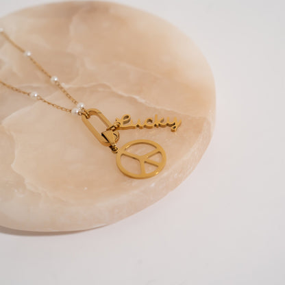 18K Gold PVD Stainless Steel Lucky Charm / PDL0330