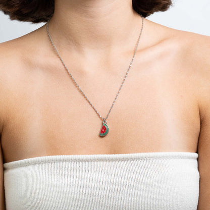 18K Gold Stainless Steel Watermelon Charm / PDL0338
