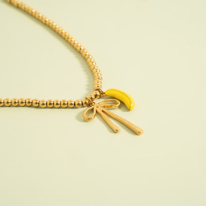 18K Gold Stainless Steel Banana Charm / PDL0339