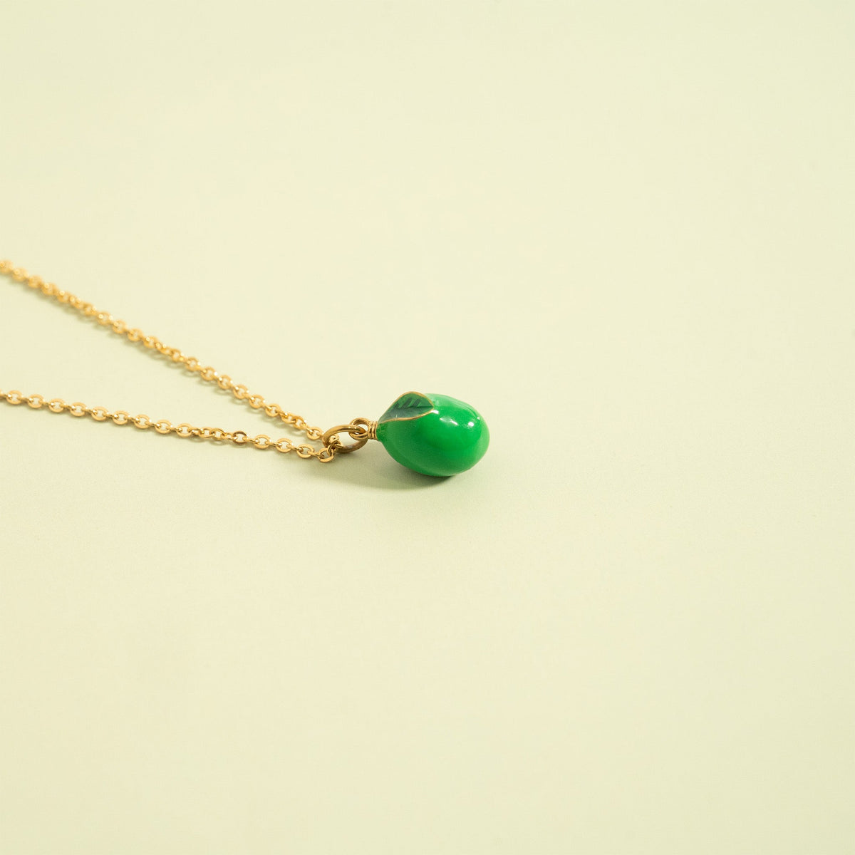 18K Gold Stainless Steel Lime Charm / PDL0343