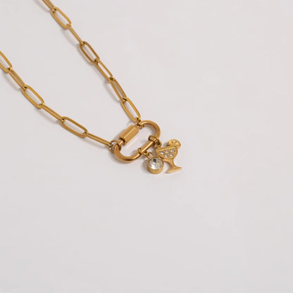 18K Gold PVD Stainless Steel Margarita Charm / PDL0351