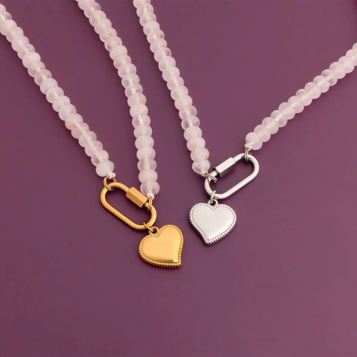 18K Gold PVD Stainless Steel Heart Charm / PDL0352