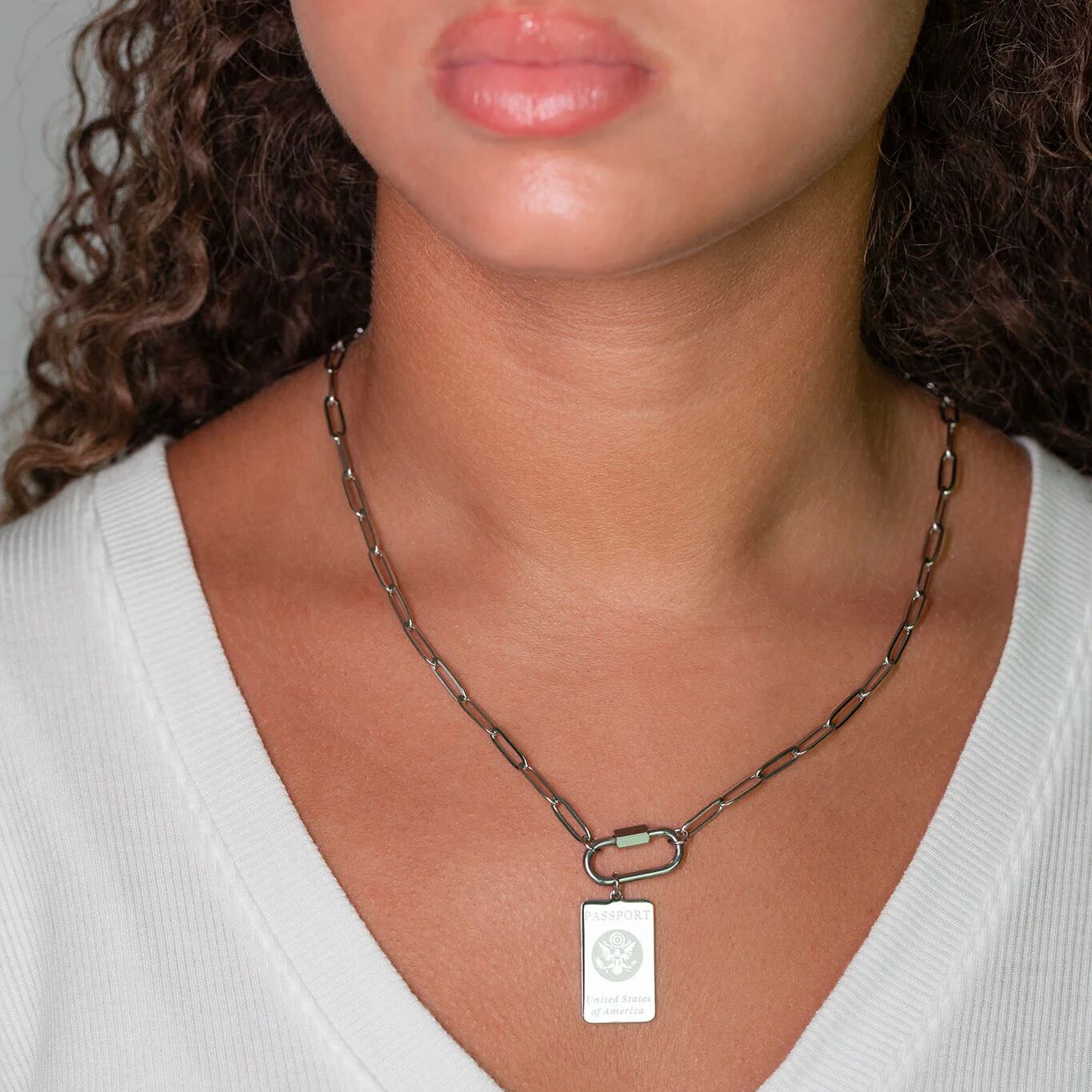 18K Gold PVD Stainless Steel Passport Charm / PDL0360