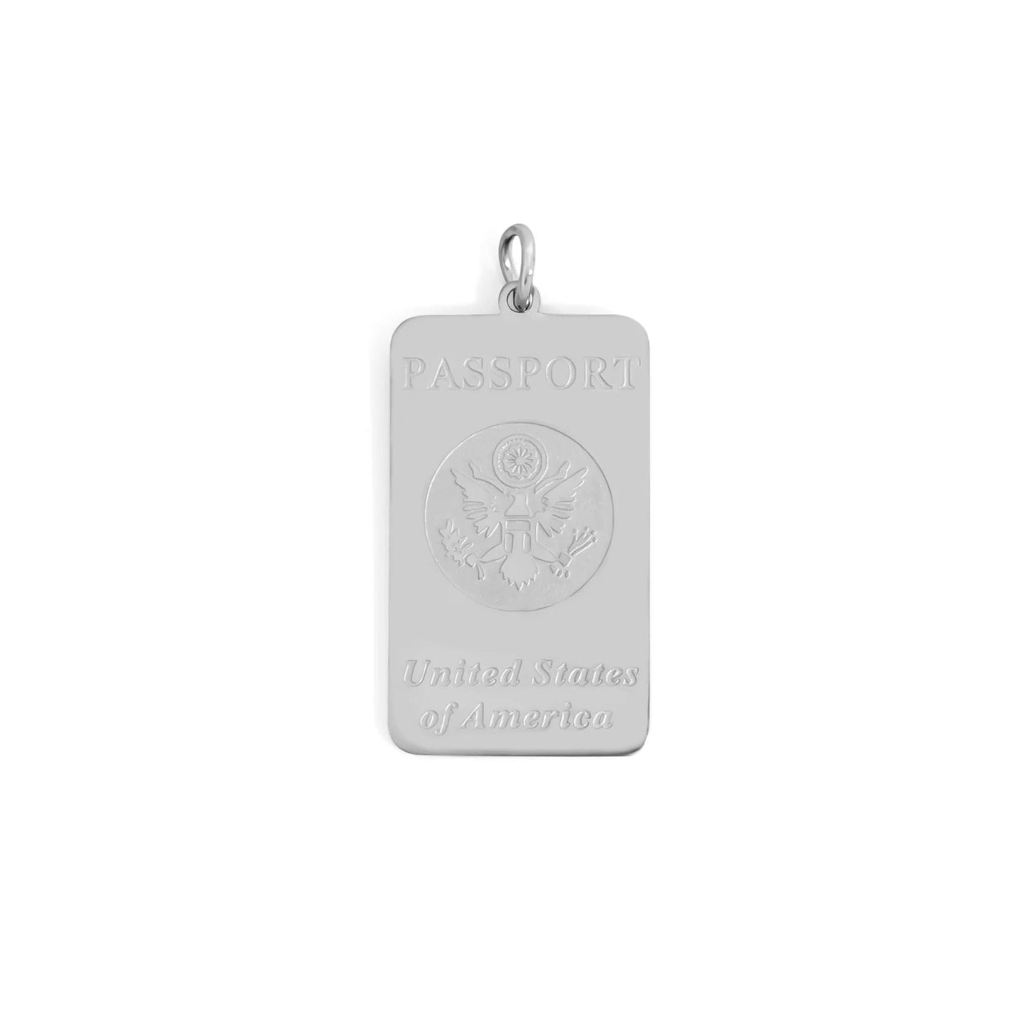 18K Gold PVD Stainless Steel Passport Charm / PDL0360