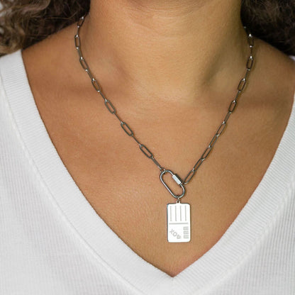 18K Gold PVD Stainless Steel Postcard Charm / PDL0361
