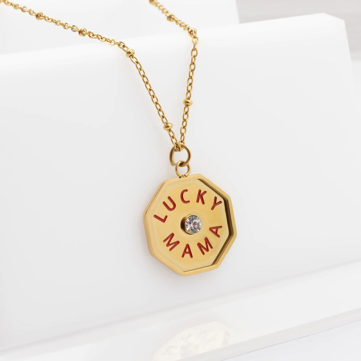 18K Gold PVD Stainless Steel Lucky Mama Charm / PDL0363