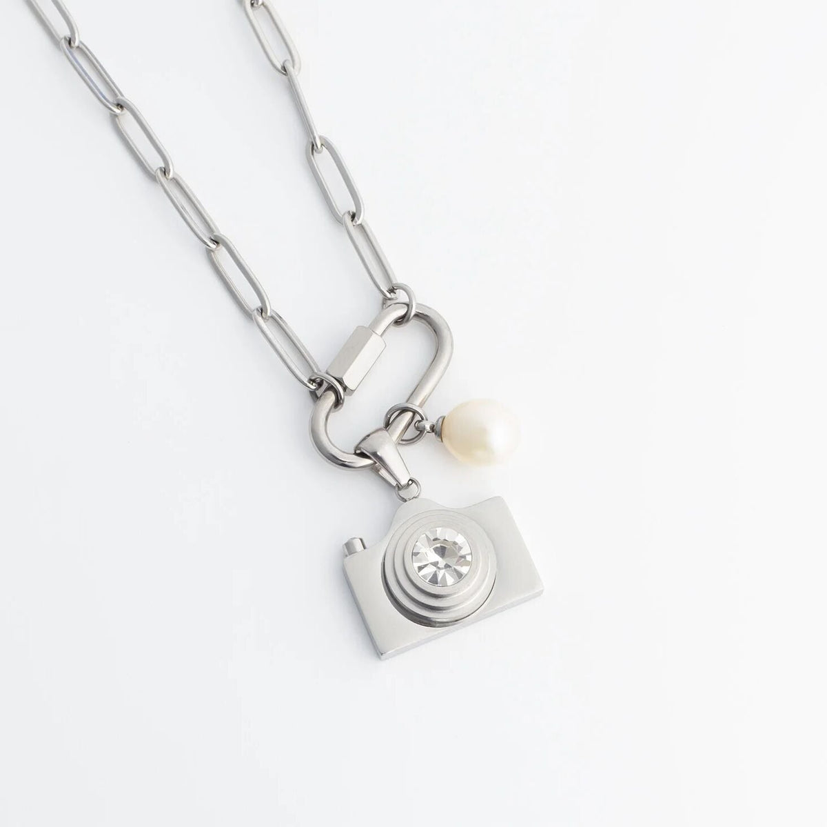 18K Gold PVD Natural Pearl Charm / PDL0397