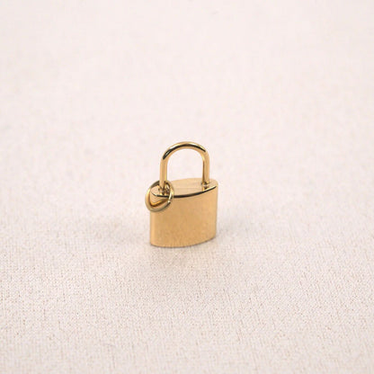 18K Gold PVD Stainless Steel Lock Charm / PDL0412