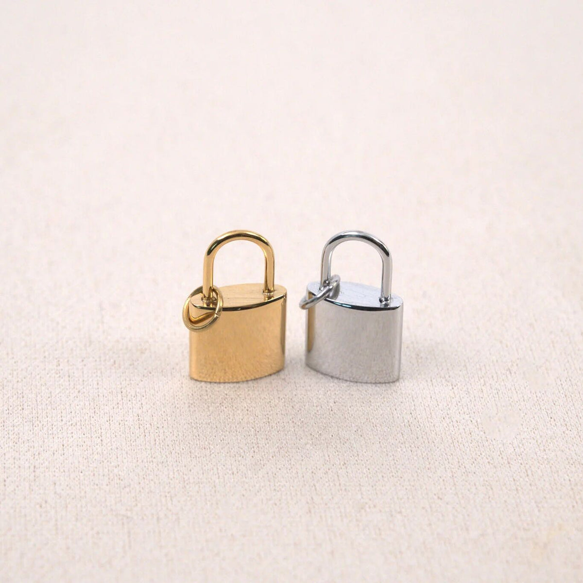 18K Gold PVD Stainless Steel Lock Charm / PDL0412