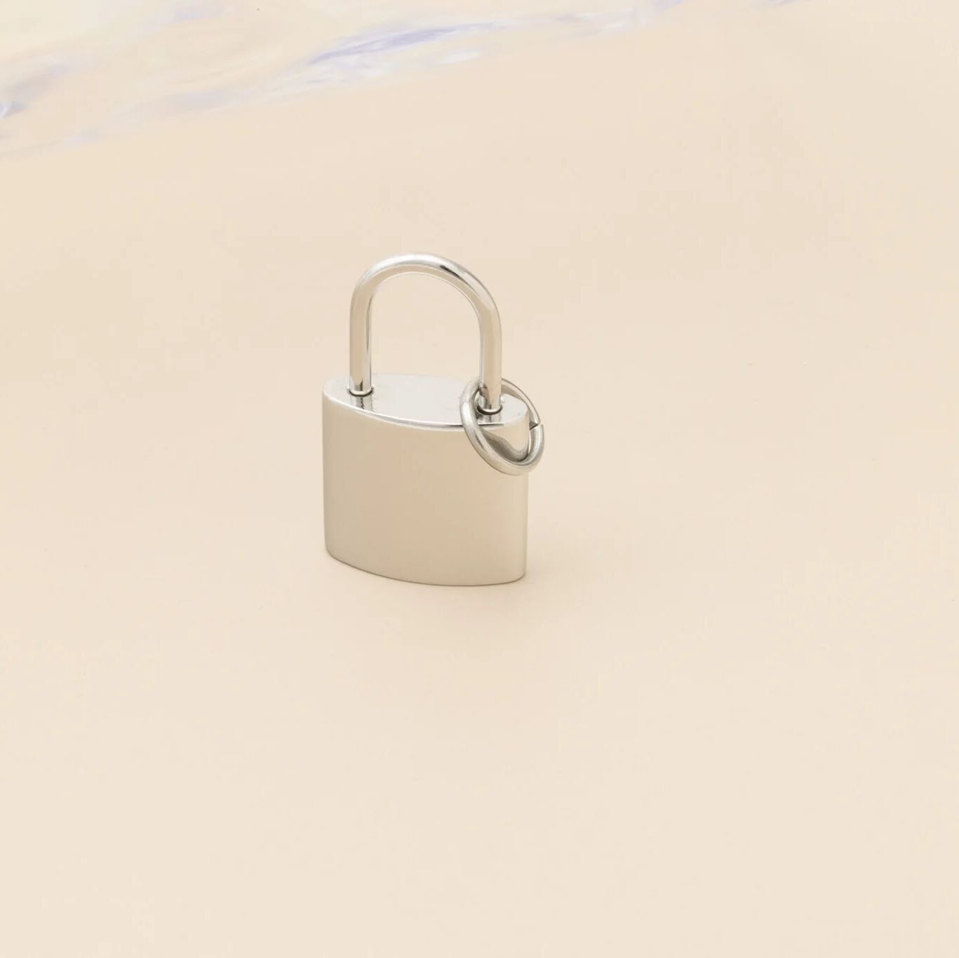 18K Gold PVD Stainless Steel Lock Charm / PDL0412