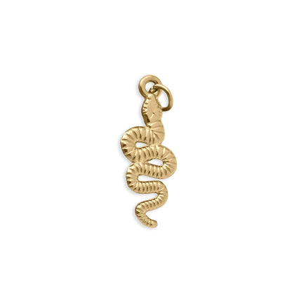 18K Gold PVD Stainless Steel Snake Charm / PDL0415