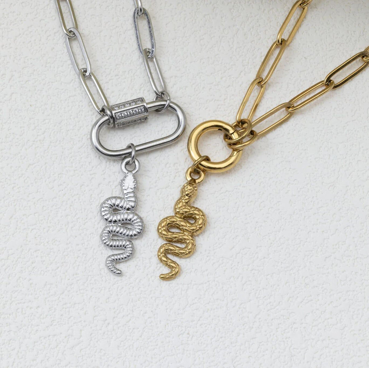 18K Gold PVD Stainless Steel Snake Charm / PDL0415