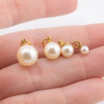 Glass Pearl Charms / SBB0340