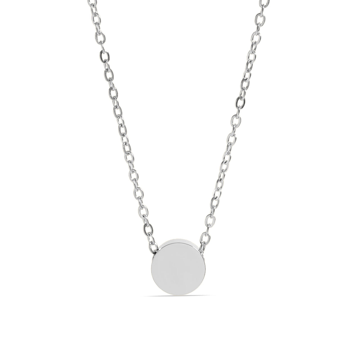 18K Gold PVD Stainless Steel Mini Circle Necklace / SBB0344