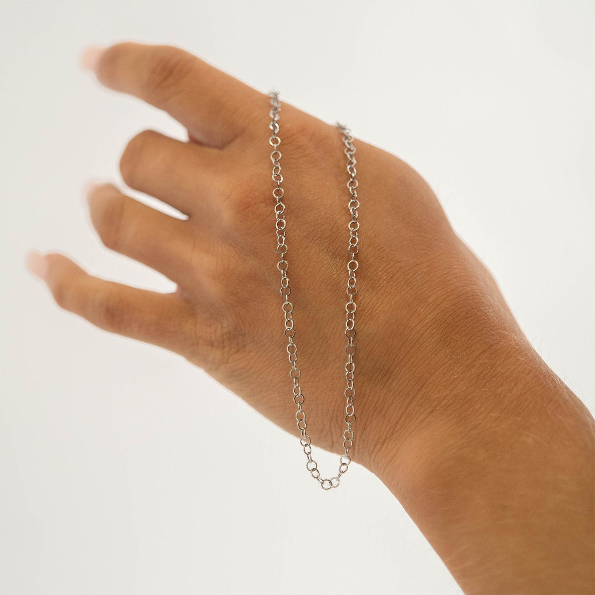 18K Gold PVD Stainless Steel Heart Chain Bracelet / BRJ1065