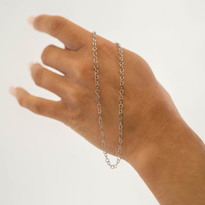 18K Gold PVD Stainless Steel Heart Chain Bracelet / BRJ1065