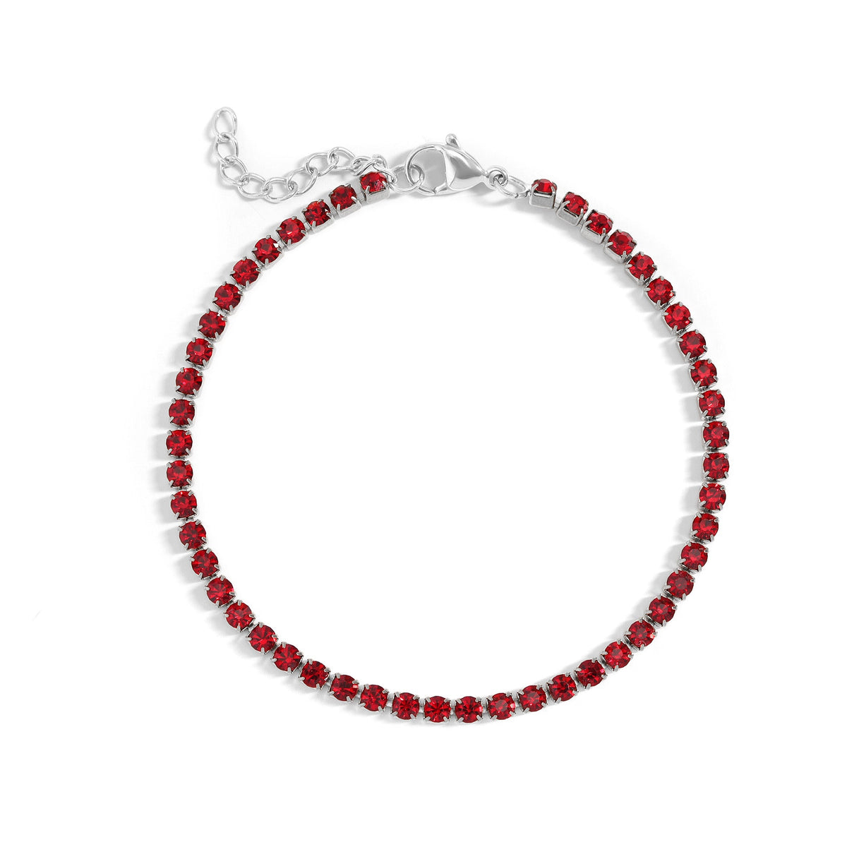 Stainless Steel Birthstone Tennis Chain Bracelet / TBR0007