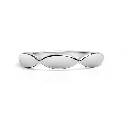 18K Gold PVD Stainless Steel Sculpted Blank Engravable Ring / ZRJ9017
