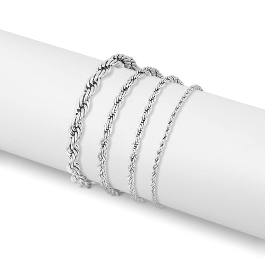 18K Gold PVD Stainless Steel Rope Chain Bracelet/Anklet / BRJ1000