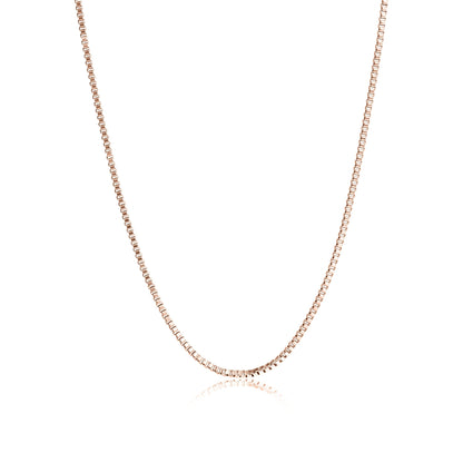 18K Gold PVD Stainless Steel 1.5mm Box Chain Necklace / CHJ2036
