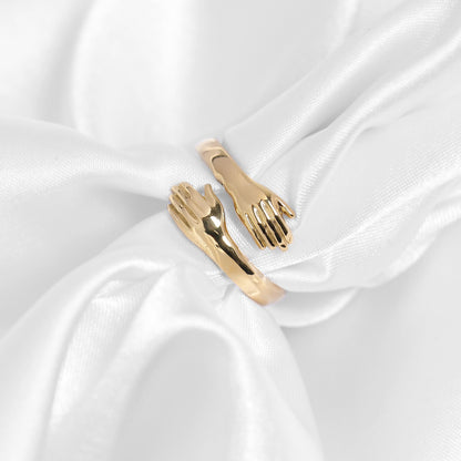 18K Gold PVD Stainless Steel Hug Ring / KSS0002