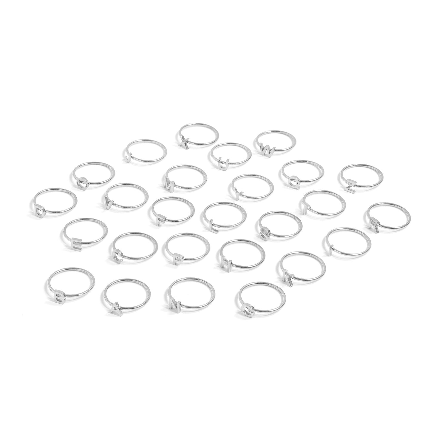 Stainless Steel Initial Stacking Rings N-Z / ZRJ9020