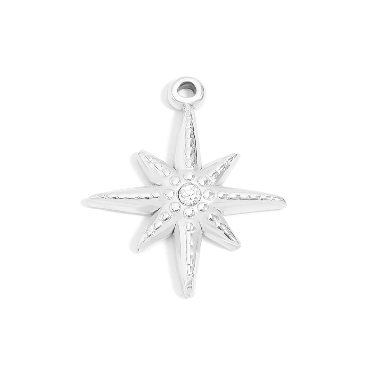 18K Gold PVD Stainless Steel Compass Pendant / PDL0126