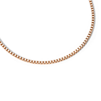 18K Gold PVD Stainless Steel 1.5mm Box Chain Necklace / CHJ2036